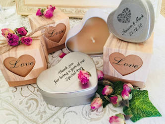 candles favours wedding gifts